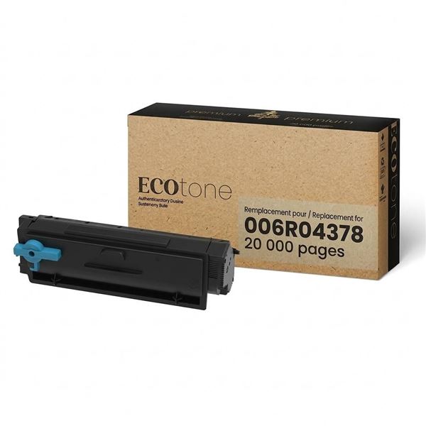 Lot of 8 - ECOTone 006R04378-Xerox Toner Cartridges, Black, Yield: 20,000