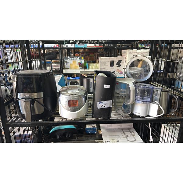 GOURMIA AIR FRYER, CUCKOO RICE COOKER, PAPER SHREDDER, STARFRIT FOOD PROCESSOR & MORE