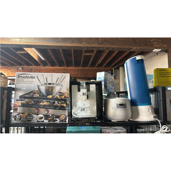 TRUDEAU PARTY GRILL, JURA ENA 8 COFFEEMAKER, CUCKOO RICE COOKER & TOWER HUMIDIFIER: