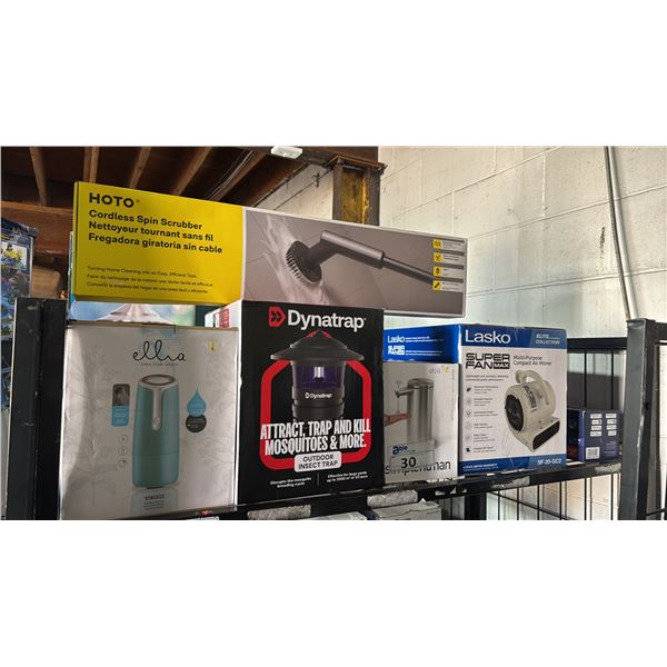 LASKO SUPER FAN MAX, SIMPLE HUMAN SOAP DISPENSER, HOTO CORDLESS SPIN SCRUBBER & MORE