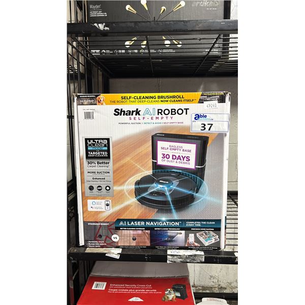 SHARK AI SELF-EMPTY ROBOT VACUUM: *WORKING CONDITION UNKNOWN/MAY BE MISSING PARTS & OR PIECES*