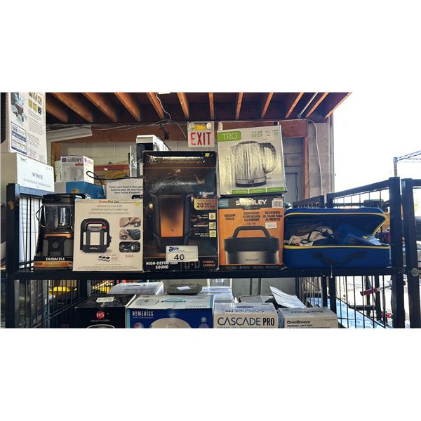 PORTABLE WIRELESS SPEAKER, DURACELL RECHARGEABLE LANTERN, STANLEY VACUUM CROCK & MORE: