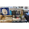 Image 3 : SHELF OF BOSCH POWER CORDS, FEIT ELECTRIC LED BULBS, HOMEDIC BATH SCALE. ALIEN TAPE & MORE