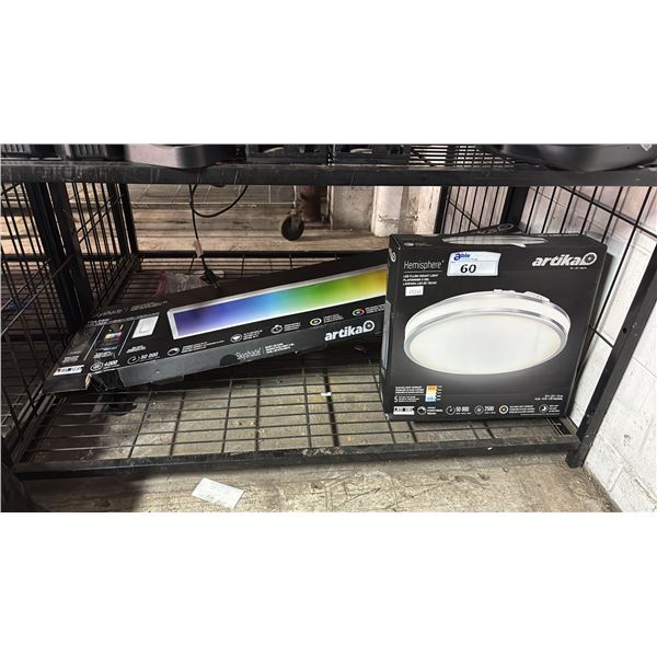 ARTIKA SKYSHADE SMART LED PANEL & ARTIKA HEMISPHERE LED FLUSH MOUNT LIGHT: *UNKNOWN WORKING