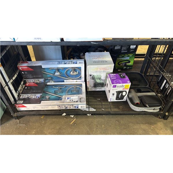 RICHELIEU BATHROOM SETS, SALTON ELECTRIC KETTLE, HEATED THROW & MASSAGE GUN