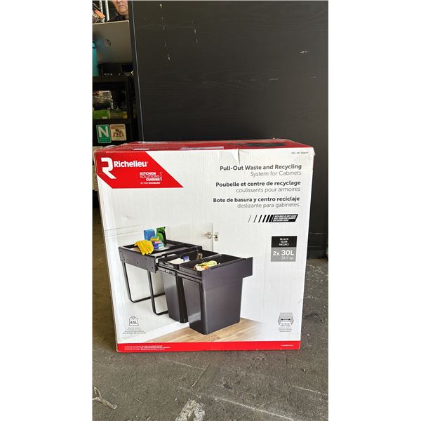 RICHELIEU PULL-OUT WASTE & RECYCLING SYSTEM FOR CABINETS