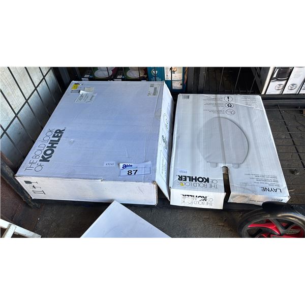 (2) KOHLER BIDET TOILET SEATS: *WORKING CONDITION UNKNOWN/MAY BE MISSING PARTS & OR PIECES*