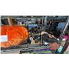 Image 3 : SHELF OF WORKTUFF GLOVES, PLUSH PUMPKIN, LIDDED WOOD SERVING TRAY & MORE