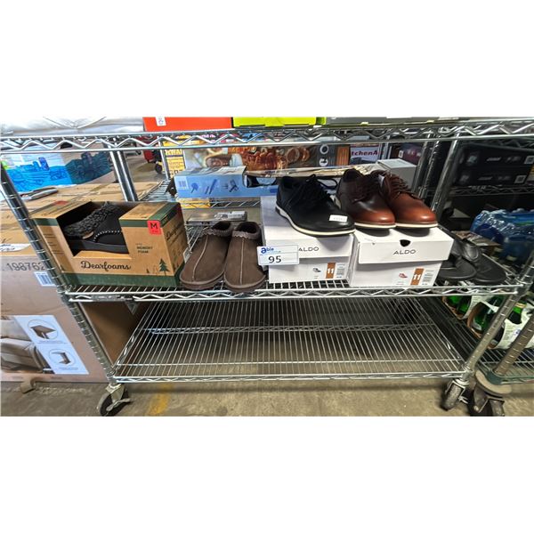 SHELF OF ASSORTED SLIPPERS & SHOES