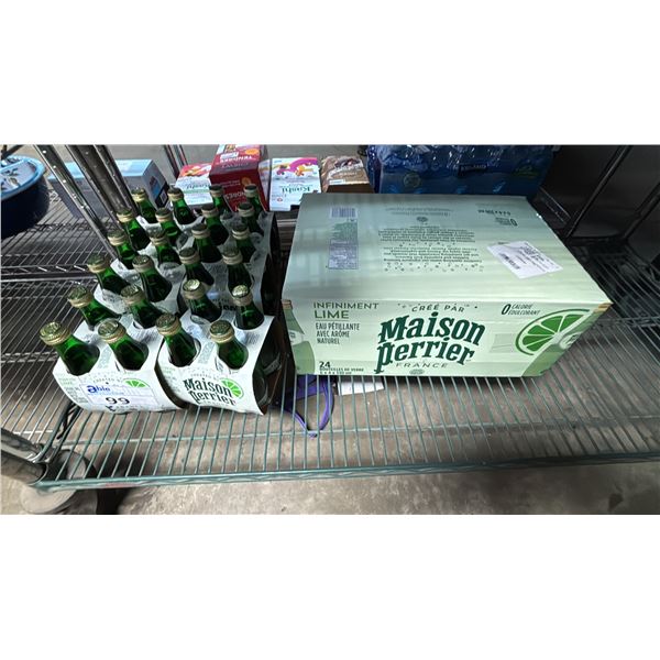 SHELF OF MAISON PERRIER LIME SPARKLING WATER