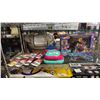 Image 1 : SHELF OF TONIES TOYS, BENTO BOXES & HOTWHEELS RC MARIO GALAXY VEHICLE