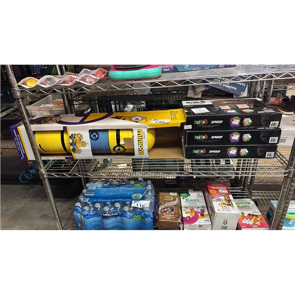 ILLUMINATIONS MINIONS STORAGE BOXES & 4 RUBIKS OFFICIAL SPEED COMPETITION SETS