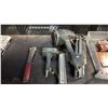 Image 2 : PNEUMATIC NAILERS, HAMMER TACKER & BOX OF ASSORTED NAILS