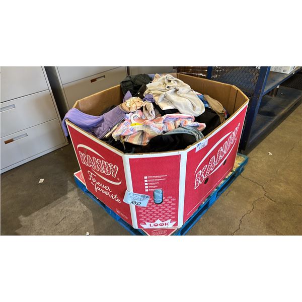 PALLET OF ASSORTED CLOTHING *MUST TAKE ALL ON PALLET*