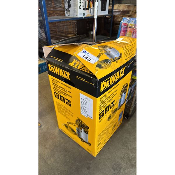 DEWALT 36 L/8 GAL. STAINLESS STEEL WET-DRY VACUUM