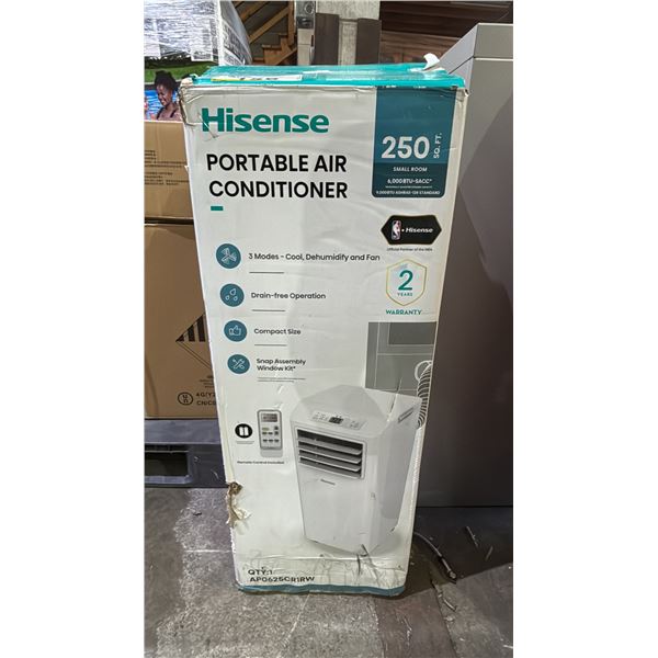 HISENSE 250 SQ. FT. 6000 BTU SACC PORTABLE AIR DRYER WITH HOSE *IN BOX*