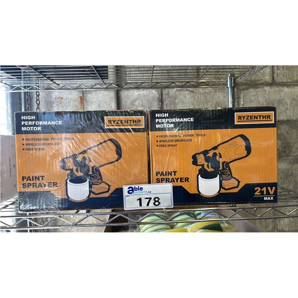(2) *NEW IN BOX* RYZENTHR HIGH PERFORMANCE MOTOR PAINT SPRAYER