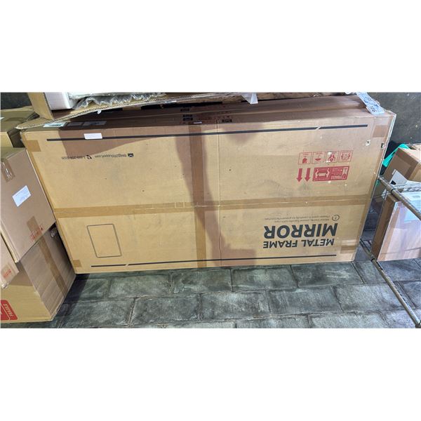 *NEW IN BOX* METAL FRAME MIRROR (60X30INCH)