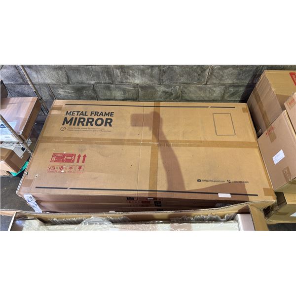 *NEW IN BOX* METAL FRAME MIRROR (60X30INCH)