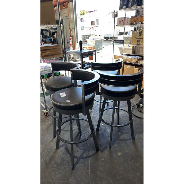 (4) AMISCO BROWSER SWIVEL COUNTER STOOLS