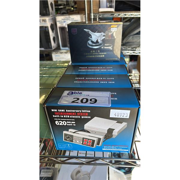 (5) MINI GAME ENTERTAINMENT SYSTEM BUILT IN 620N GAMES AND CAR SEAT AROMA THERAPY