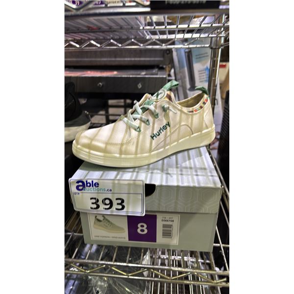 LADIES SIZE 8 HURLEY GREY/GREEN RUNNING SHOES