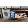 Image 1 : SHELF OF PLASTIC STORAGE BINS, MU VEGETABLE CHOPPER & FOOD PRODUCTS