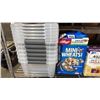Image 2 : SHELF OF PLASTIC STORAGE BINS, MU VEGETABLE CHOPPER & FOOD PRODUCTS