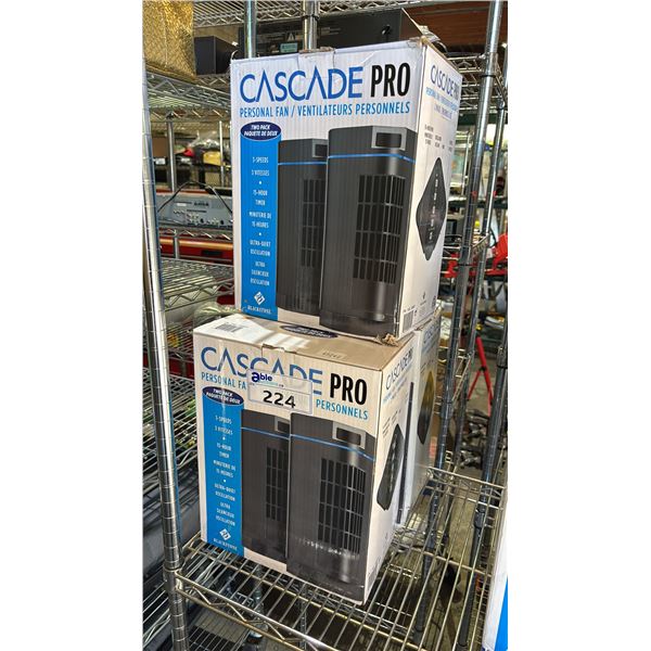 (3) CASCADE PRO TWO PACK PERSONAL FAN