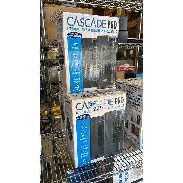 (3) CASCADE PRO TWO PACK PERSONAL FAN