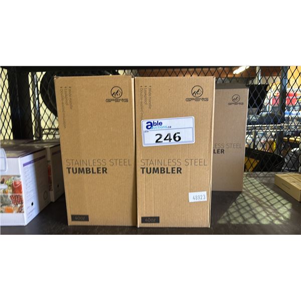 (10) *NEW IN BOX* GPENG STAINLESS STEEL TUMBLER 40OZ