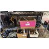 Image 1 : SHELF OF ASSORTED HAND TOOLS, DEWALT BATTERIES & CHARGER WITH BAG AND MORE