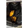 Image 2 : SHELF OF ASSORTED HAND TOOLS, DEWALT BATTERIES & CHARGER WITH BAG AND MORE