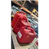 Image 2 : (3) RED JERRY CANS