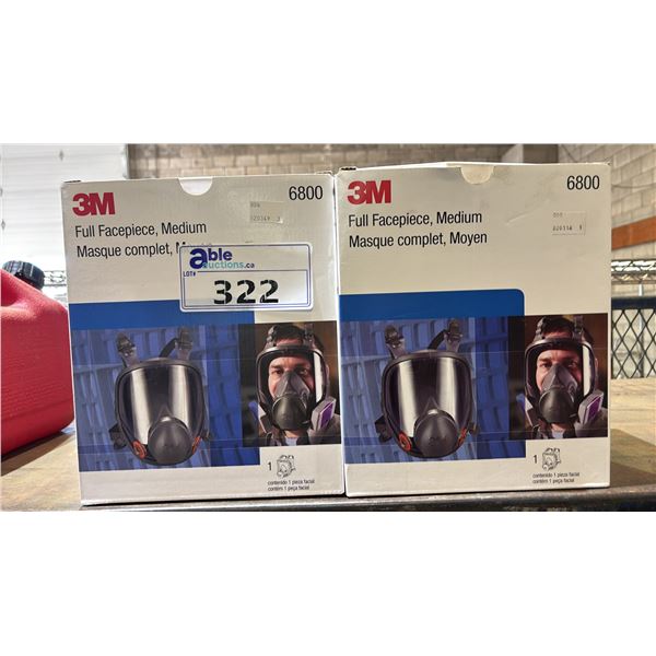 (2) 3M SIZE MEDIUM FULL FACEPIECES