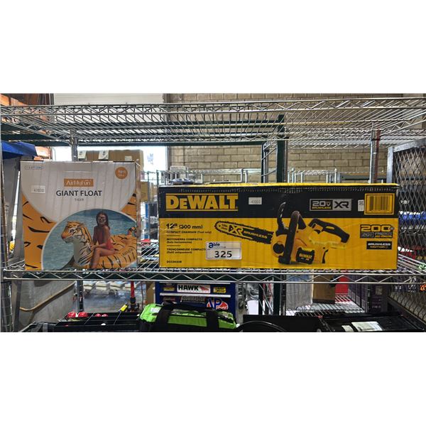 AIRMYFUN GIANT TIGER FLOAT & DEWALT 12" COMPACT CHAIN SAW