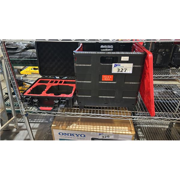 COLLAPSIBLE ROLLING CRATE & EMPTY SKYREAT FITTED CASE