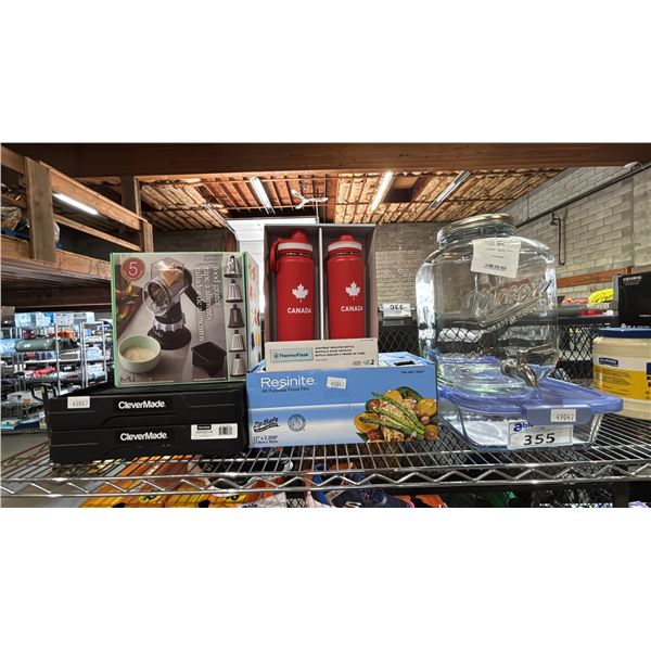 CLEVERMADE COLLAPSIBLE CRATES, FOOD GRATER, CANADA THERMOFLASKS, RESINITE FOOD FILM & MORE