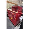 Image 1 : RED AND SILVER WATERLOO TRAX SERIES ROLLING TOOL BOX SET