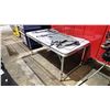 Image 3 : FOLDABLE PICNIC TABLE WITH FOLDABLE STOOLS