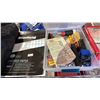 Image 3 : SHELF OF ASSORTED ITEMS INCLUDING TRIMAX ADJUSTABLE HITCH, BIENFANG GRIDDED PAPER , ROPE AND MORE