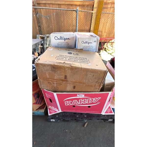PALLET OF ASSORTED AIR CONDITIONERS & AN LG MICROWAVE *MUST TAKE ALL*