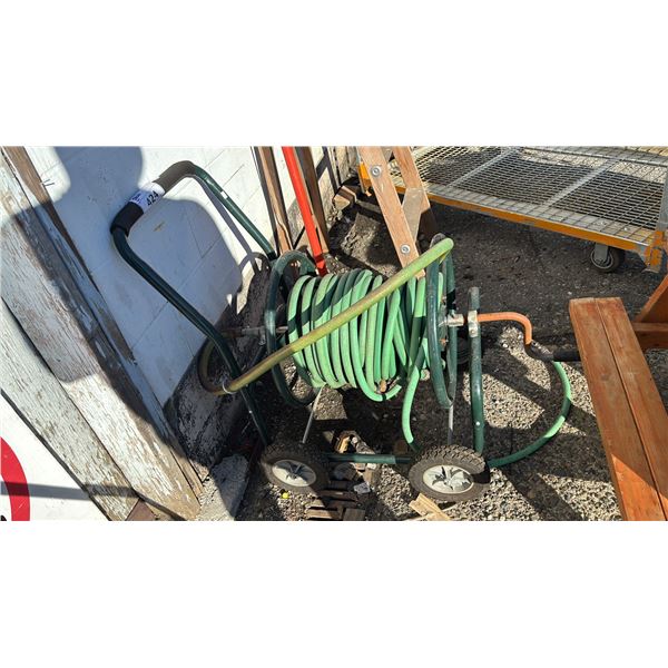 MOBILE GARDEN HOSE REEL WITH HOSE
