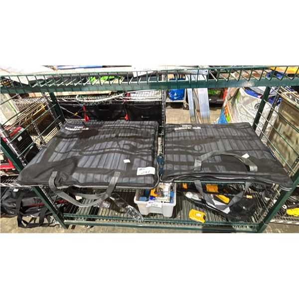 (2) FOLDING PORTABLE STORAGE BAGS  WITH COVERS