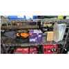 Image 1 : SHELF OF ASSORTED ITEMS INCLUDING LED FLOOD LIGHT, INKBIRD WIRELESS POOL THERMOMETER AND MORE