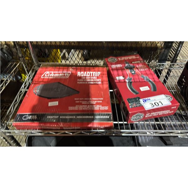 COLEMAN ROADTRIP CAST IRON GRIDDLE AND 10" PROFF. RIVET NUT SETTER KIT