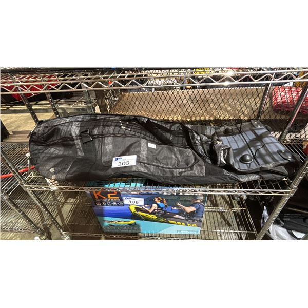BLACK ROLLING TRAVEL BAG