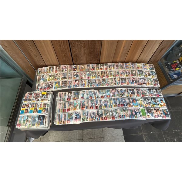 NEAR COMPLETE 1984 TOPPS BASEBALL CARDS IN TRADING CARD SLEEVES: MISSING #8