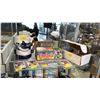 Image 1 : SIGNED 2004 TOPPS JUSTIN MORNEAU CARD, CANUCKS STEIN, BOX OF 1983 TOPPS FOOTBALL CARDS, BOX OF ASSTD