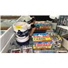Image 2 : SIGNED 2004 TOPPS JUSTIN MORNEAU CARD, CANUCKS STEIN, BOX OF 1983 TOPPS FOOTBALL CARDS, BOX OF ASSTD